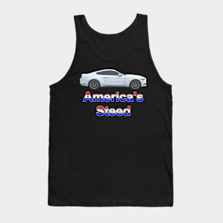 America's Steed - White Pastel Tank Top